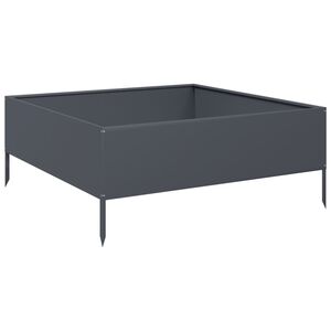 vidaXL Lit sur&eacute;lev&eacute; de jardin anthracite 100x100x41 cm acier