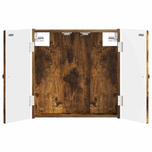 vidaXL Cabinet pour cible BREDA Ch&ecirc;ne fum&eacute; 52,5 x 10,5 x 53,5 cm