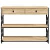 vidaXL Table console chêne sonoma 100x28x75 cm bois d'ingénierie