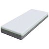 vidaXL Matelas Blanc et Gris 80 x 200 cm Tissu jacquard