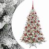 vidaXL Arbre de No&euml;l Artificiel avec Boule 150 cm 150 LED Blanc chaud