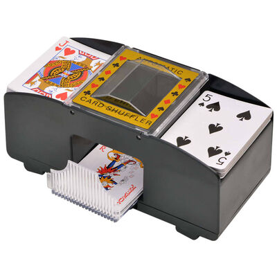 vidaXL Jeu de Poker/Blackjack mixte avec 600 jetons Laser Aluminium
