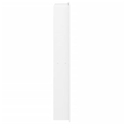 vidaXL Niche de douche blanc mat 32x62x9 cm acier inoxydable