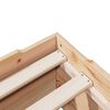 vidaXL Cadre de lit sans matelas empilable 90x200 cm bois massif