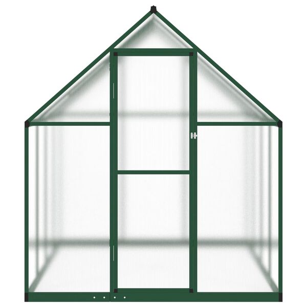 vidaXL Serre avec cadre de base vert 224x169x195 cm aluminium