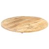 vidaXL Dessus de table Bois de manguier solide Rond 25-27 mm 60 cm