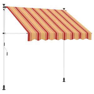 vidaXL Auvent r&eacute;tractable manuel Multicolore 150 x 115 x 300 cm