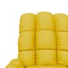 vidaXL Fauteuil inclinable Jaune Tissu