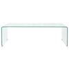 vidaXL Table basse 98x45x30 cm Verre tremp&eacute; Transparent