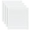 vidaXL Portes d'armoire &agrave; persiennes 4pcs blanc 61,5x59,4cm pin massif