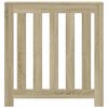 vidaXL Cache-radiateur ch&ecirc;ne sonoma 78x20x82 cm bois d'ing&eacute;nierie