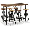 vidaXL Ensemble de bar 7 pcs Bois massif recycl&eacute;