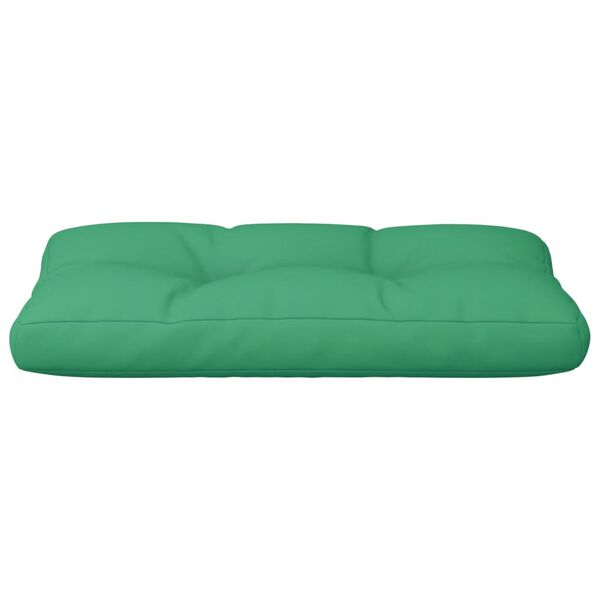 vidaXL Coussin de palette vert 80x40x12 cm tissu