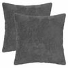 vidaXL Housse de coussin 2 pc HEERLEN Gris fonc&eacute; 40 x 40 cm
