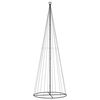 vidaXL Arbre de No&euml;l c&ocirc;ne 732 LED Color&eacute;es 160x500 cm