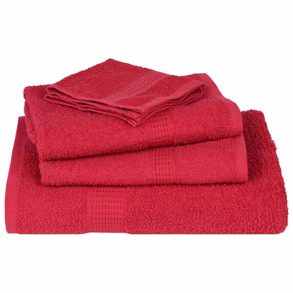 vidaXL Serviettes FROGN 2 pcs rouge 100x200 cm 360 g/m&sup2;