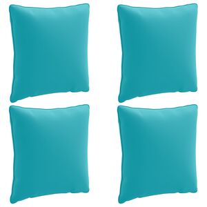 vidaXL Coussins de Dos 4 Pi&egrave;ces PUTTEN 4 pcs 100 % polyester Turquoise