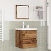 vidaXL Ensemble de mobilier de salle de bain 2 pcs Bois d'ing&eacute;nierie