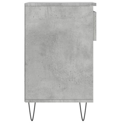 vidaXL Armoire à chaussures Gris béton 102x36x60 cm Bois d'ingénierie