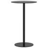 vidaXL Table de jardin ronde noir &Oslash;60x105 cm acier