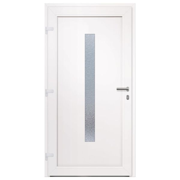 vidaXL Porte d'entr&eacute;e anthracite 108x208 cm PVC