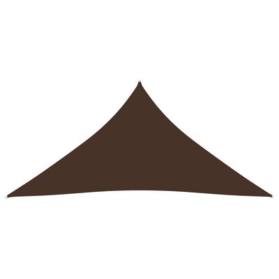 vidaXL Voile de parasol tissu oxford triangulaire 4x5x5 m marron