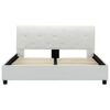 vidaXL Cadre de lit sans matelas blanc similicuir 120x200 cm