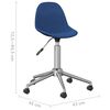 vidaXL Chaises pivotantes &agrave; manger lot de 2 bleu tissu