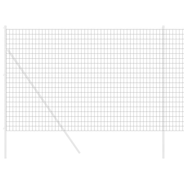 vidaXL Cl&ocirc;ture Euro Gris 1,6 x 10 m Fer rev&ecirc;tu de PVC