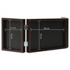 vidaXL Cadre photo d&eacute;pliable Marron fonc&eacute; 28x18 cm+2x(13x18 cm)
