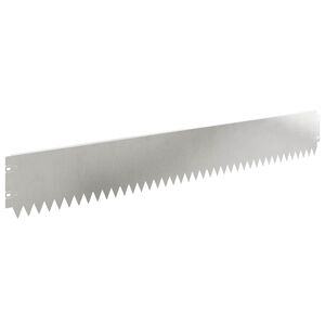 vidaXL Bordure de Pelouse 10 pcs 103 x 15 cm Acier Argent&eacute;