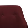 vidaXL Chaise &agrave; bascule Rouge bordeaux Tissu