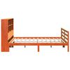 vidaXL Lit biblioth&egrave;que sans matelas cire marron 180x200cm bois massif