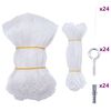 vidaXL Filet pour chat transparent en nylon 8 x 3 m