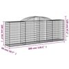 vidaXL Paniers &agrave; gabions arqu&eacute;s 8 pcs 300x50x100/120 cm fer galvanis&eacute;