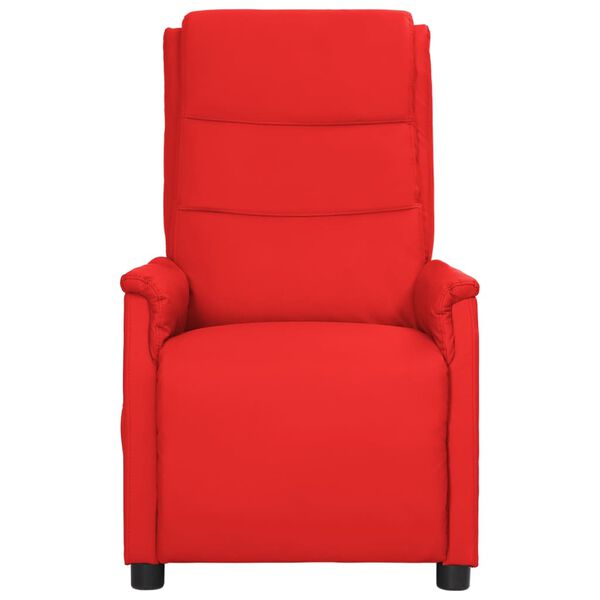 vidaXL Fauteuil inclinable Rouge Similicuir