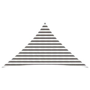 vidaXL Voile d'ombre Gris clair et blanc 2,5 x 2,5 x 3,5 m HDPE