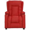 vidaXL Fauteuil inclinable Rouge bordeaux Similicuir