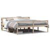 vidaXL Lit pour personne &acirc;g&eacute;e et t&ecirc;te de lit 200x200cm bois pin massif