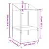 vidaXL Support pour plantes anthracite 56,5x54,5x100cm acier galvanisé