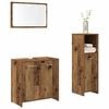 vidaXL Ensemble de meubles salle de bain 3 pcs bois d'ing&eacute;nierie