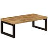 vidaXL Table basse 100x50x35 cm Bois de manguier solide et acier
