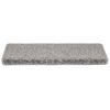 vidaXL Tapis d'escalier 30 pi&egrave;ces 65 x 21 x 4 cm Gris Bord rectangulaire