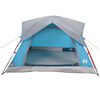vidaXL Tente de camping de cabine 4 personnes bleu imperm&eacute;able