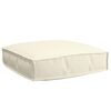vidaXL Coussin pour assise de palette Crème 60 x 60 x 12 cm