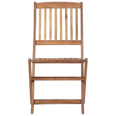 vidaXL Chaises pliables de jardin lot de 2 avec coussins Bois d'acacia