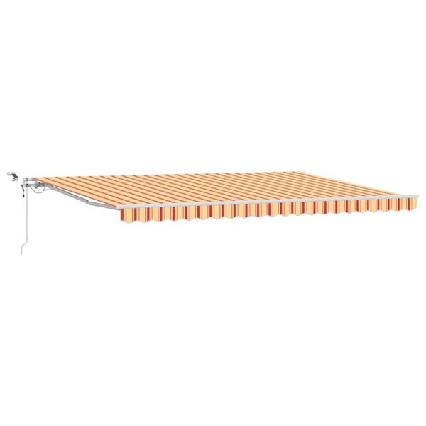 vidaXL Auvent R&eacute;tractable Jaune et Orange 500 &times; 350 cm