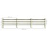 vidaXL Cl&ocirc;ture de jardin Bois de pin impr&eacute;gn&eacute; 6 m