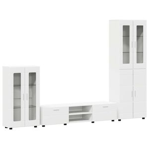 vidaXL Ensemble meuble TV FLORIN 3 pc 150 x 39 x 30 cm Blanc