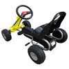 vidaXL Kart à pédales Jaune